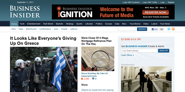 Business Insider Blog Design