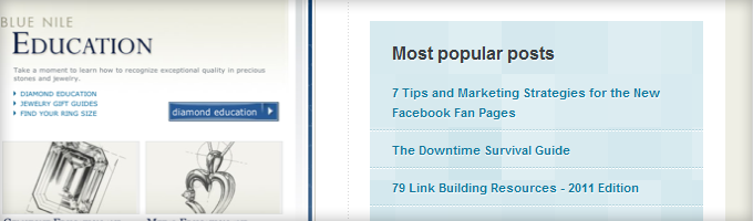 Kissmetrics Popular Posts