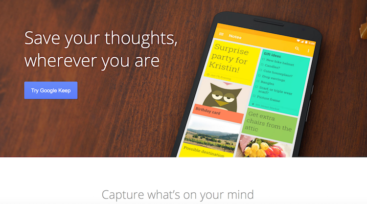 google keep app for bloggers